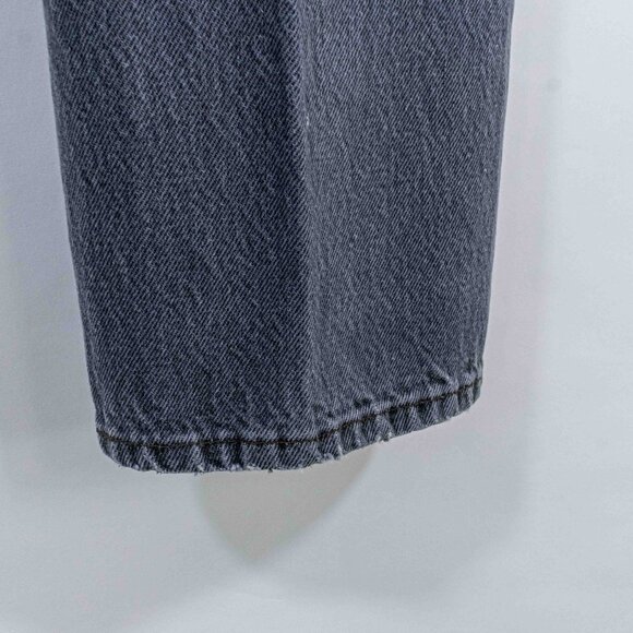 Levis 501 Black Denim Jeans Button Fly Grunge Skate 28 x 32 VTG 80s Grunge - Picture 13 of 14